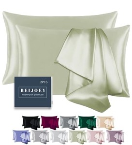lot 14401 image: BELTJOEY Mulberry Silk Pillowcase Standard 20x26 2 Pack