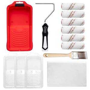 lot 1779 image: Mister Rui Mini Paint Roller Kit-13 Piece, Small Roller Paint Brush & Frame