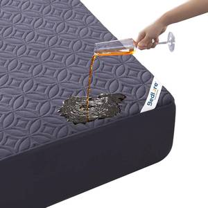 lot 1799 image: BEDLORE Waterproof Mattress Protector, Cal King Size Mattress Pad with Deep Pocket 6-18 Depth, Soft Dirt-Proof Double Bed Mattress Cover for Bedroom, College Dorm, Hotel (Navy Blue)