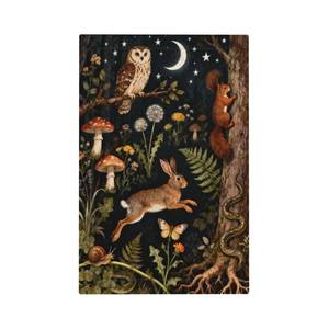 lot 2217 image: VBHUYG Decorative Light Switch Cover Plate Squirrels Owls Mushrooms Plants at night 1 Gang No Device Single Blank Outlet Covers Wall Plates for Electrical Outlets Faceplate for Bedroom Home Decor