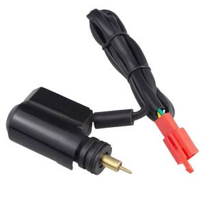lot 2241 image: Amavoler Male Fork Electric Choke E-Clotted Valve Carburetor Start Electric Choke 2 Pin Aftermarket Replacement Parts Fit for GY6 50cc 125cc 150cc Scooter Moped ATV Go Kart.