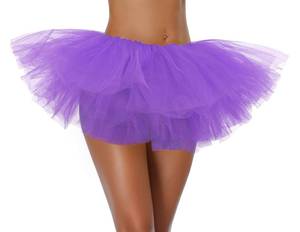 lot 2291 image: Women Teen Adult Classic Elastic 3 4 5 Layered Tulle Tutu Skirt Costume Bottom (One Size, 5Layer-Darkpurple)