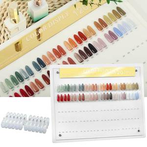 lot 2295 image: Ruetail 120 Nail Color Display,Nail Art Sample Chart Acrylic Gel Polish Rack,Nail Polish Display with 240pcs Nail Color Display Tips,Nail Color Swatches Perfect for Nail Salon & Home Use