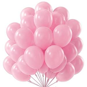 lot 2317 image: PartyWoo Pearl Pink Balloons 50pcs Light Pastel Baby Pink Color