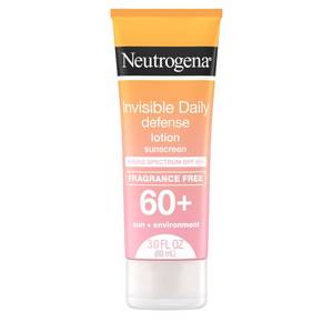 lot 2322 image: Neutrogena Invisible Daily Defense Sunscreen Lotion SPF 60, 3.0 fl oz
