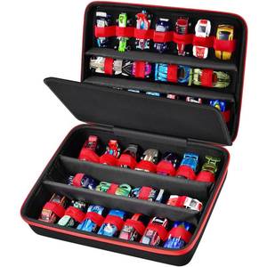 lot 2324 image: Toy Car Organizer Case for Hot Wheels Matchbox, 36 Slots 164-Bag Only