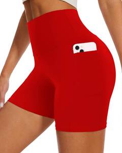lot 2328 image: DHSO High Waisted Buttery Soft Biker Shorts for Women Tummy Control 5