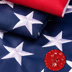 lot 2350 image: XIFAN American Flag 3x5 FT for Outside, Heavy Duty US Flags Outdoor