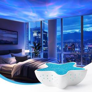 lot 2360 image: AmmToo Northern Lights Projector, Ocean Wave Shower Light Projector Light for Bathroom Classroom, Galaxy Night Light for Kids Dorm Decor, Cute Room Decor Aesthetic (White)