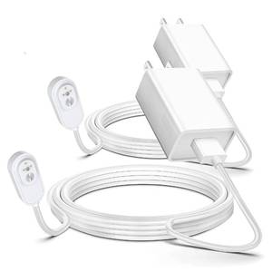 lot 2368 image: Arlo Camera Charger 2 Pack 10FT Compatible with Arlo Pro 5S 2K, Pro 4, Pro 3, Ultra 2, Ultra, Floodlight, Go 2 Cameras, arlo Magnetic Charging Cable Outdoor Weather Resistant Connector Power Adapter