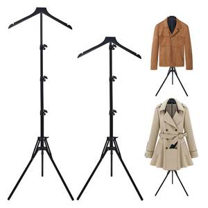 lot 7532 image: 2 Pack Adjustable Shirt Display Stand 32-63 , Metal Mannequin Torso Rack