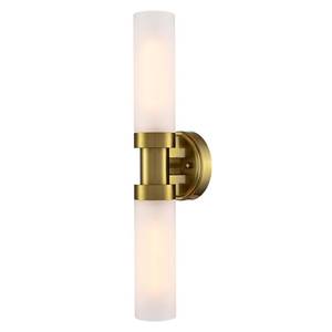 lot 7541 image: TEENYO Modern 2-Light Gold Wall Sconce