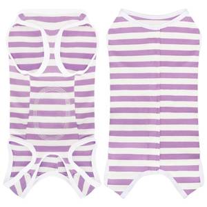 lot 8003 image: Comprehensive Post Surgery Dog Recovery Suit Ensuring Ultimate Comfort Unrestricted Mobility Premium Cotton Protective Wound Care Shirt for Puppies, Cats, and Small Pets Purple S
