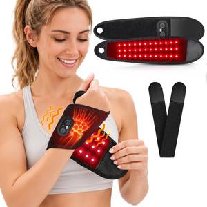 lot 8006 image: Red Light Therapy for Wrist 108 LEDs 5 Heat 5 Vibration, 3000mAh Controller