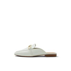 lot 8010 image: ALDO Womens Silvie Loafer, White, 8.5
