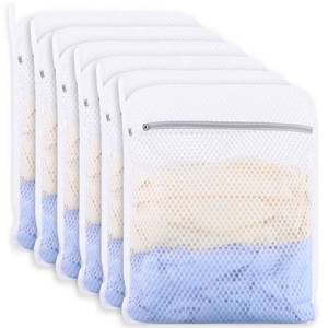 lot 8069 image: 6-Pack Durable Honeycomb Mesh Laundry Bags for Delicates, 12 x 16 Inches