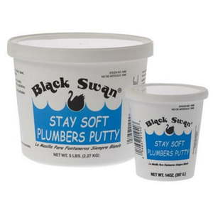 lot 8452 image: Black Swan BSW1037 7 oz Stay Soft Plumbers Putty