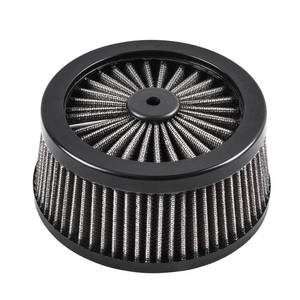 lot 8456 image: High Performance Air Filters Cleaner Fit for Harley Touring Street Road Glide Road King Softail Dyna FXDLS FXR (White)