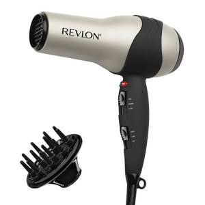 lot 9796 image: REVLON Turbo Hair Dryer  1875 Watts of Maximum Shine, Fast Dry (Silver)