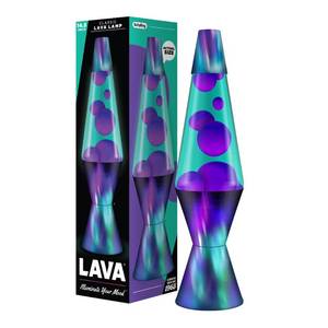 lot 9805 image: The Original Lava� Lamp - 14.5 Aurora Borealis �� Classic Liquid Motion Lamp - Purple Wax and Blue Liquid - Item #2047 (Amazon Exclusive)