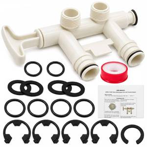 lot 9820 image: 7129871 Water Softener Bypass Valve Complete Installation Kit Replaces WS15X10012