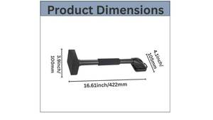 lot 9854 image: Zimpty ZY457 18 Inch Economy Carpet Stretcher Knee Kicker with Protective Buffer Pad, Black