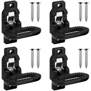 lot 9858 image: Gedlex 4 Pack Black Folding Safety Step Steel Heavy-Duty Fold Down Utility Body Step Grab flip-up Handle Step for Truck,Trailers, Busses, Boat, RV, Camper, and Other Vehicles E-Coat