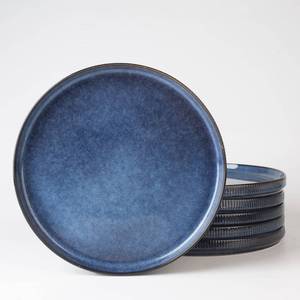 lot 9882 image: famiware Star 108 inches Salad Plates Set for 6, Nebulas Blue