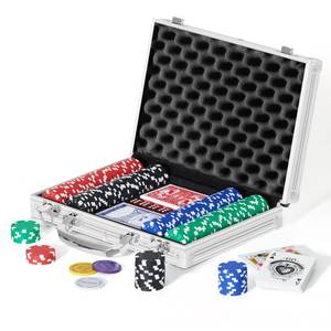 lot 9883 image: Boyzhood Poker Chips,200Pcs Poker Set with Aluminum Travel Case,11.5 Gram Poker Chips Set for Texas Holdem Blackjack Gambling