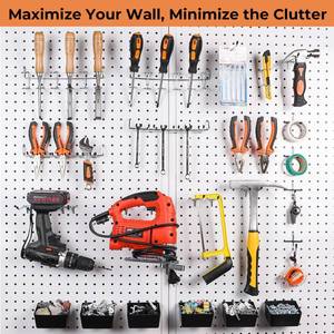 lot 9884 image: INCLY 320PCS Pegboard Accessories Organizer Kit with Peg Borad Hooks & Bins