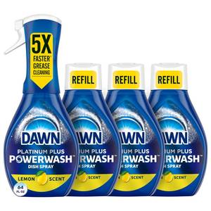 lot 9901 image: Dawn Powerwash Dish Soap Spray  3 Dishwashing Liquid Refills Lemon, 416oz