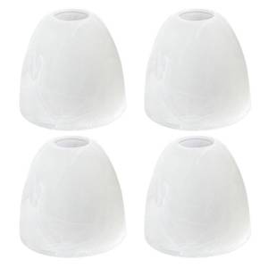 lot 9902 image: KLOSM 4 Pack Alabaster Glass Lamp Shade Replacement