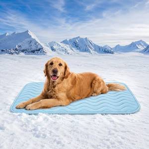lot 9910 image: Cooling Mat for Large Dogs, 40x28 Breathable Self Cooling Crate Mat