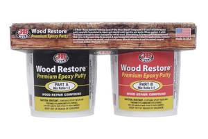 lot 10372 image: J-B Weld 40006 Wood Restore Premium Epoxy Putty Kit - 32 oz.