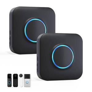 lot 10383 image: WiFi Wireless Doorbell Chime for Google Nest, Ring, Blink -2 Pack