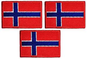 lot 10394 image: Umama Patch Set of 3 Mini flag  1.1X1.6  Military Tactical Flag Norway Sticker Patches Norway Flag DIY Applique Embroidered Sew Iron on Patch Emblem Clothing or Reward Gift