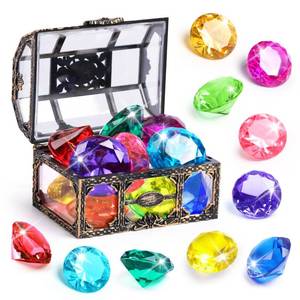 lot 10408 image: DISHIO Diving Gem Pool Toy 10PCS Big Colorful Diamond Diving Toy for Kids
