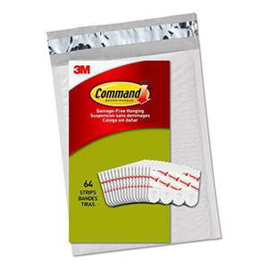 lot 10412 image: Command Small White Poster Strips  Indoor Use  64 strips (PH024-64NA)