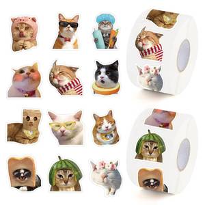 lot 10414 image: 600Pcs for Cat Sticker Funny Stickers for Kids Cute Animal Stickers for Water Bottles Laptops