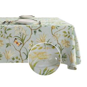 lot 10416 image: HOMOHEINI Rectangle Table Cloth,100% Waterproof Tablecloth Oil Proof Spill Proof Vinyl Table Cloth, Wipe Clean Plastic Table Cover for Dining, Camping, Indoor and Outdoor 54 x 78,Leaves
