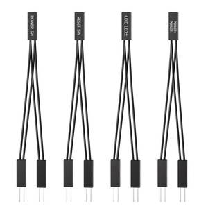 lot 10425 image: PC Power Switch Splitter, 2 Pin 2.54mm 1 Female to 2 Male Power SW Reset SW HDD LED Jumper Splitter Adapter for PC Motherboard Power ON Off Reset Hard Drive LED