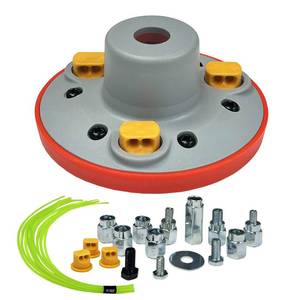 lot 10436 image: SIMUSI Universal Weed Eater Head, Easy Load String Trimmer Head Replacement Weed Wacker Head for Echo, Ego, Dewalt, Stihl, and Husqvarna, Includes 12pcs 1FT-0.095 Trimmer Line