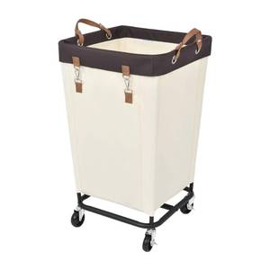 lot 11014 image: StorageWorks 160L Laundry Basket with Wheels, Rolling Hampers for Clothing