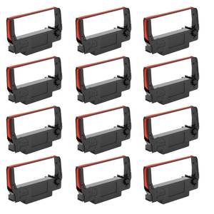 lot 11020 image: YUANQIMM 12x ERC-30 ERC-34 ERC-38 BR Ribbon Black and Red Ink Cartridge