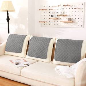 lot 11036 image: Moukeren 3 Pieces Recliner Headrest Protector Headrest Cover for Recliner Chair Sofa Covers Couch Chair Head Protector for Sofa Furniture Protectors(Light Gray)