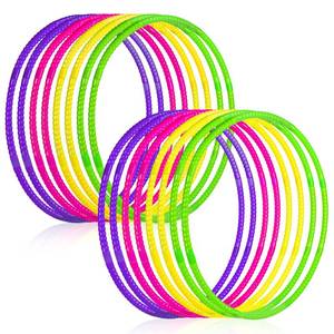 lot 11044 image: Exercise Hoops for Kids, 8 Pack Detachable & Size Adjustable Toy Hoop