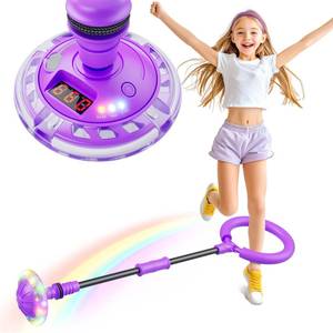 lot 11057 image: Flooyes Skip Ball for Kids, Ankle Skip Ball Toy with Counter, Timer