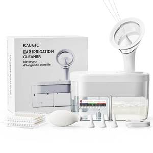lot 11082 image: KAUGIC Electric Ear Wax Removal Kit, FSA-HSA-Eligible, Water Powered Ear Irrigation System with Sewage Collection, 4 Clean Modes, Safe & Effective, 3 Ear Tips for Adults