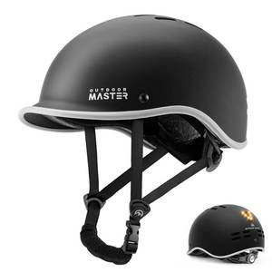 lot 11088 image: OutdoorMaster Bike Helmet for Adults,Adjustable Cycling Helmet with Light for Men & Women - Safety Certified for Bicycle Skateboard Road Bike Skating Roller Commuting Helmet