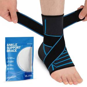 lot 12015 image: SHAOSHAN Ankle Brace for Women & Men Adjustable Straps Compression Support Sleeve for Plantar Fasciitis Relief Achilles Tendonitis Brace & Foot Stabilizer for Sprained Ankle Recovery (M 8-12)